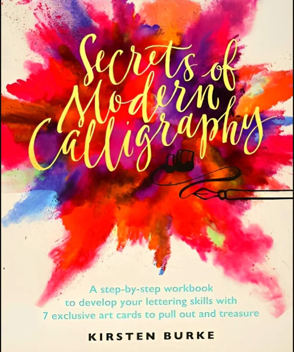 Secrets of Modern Calligraphy Kirsten Burke Step by Step Workbook Art Cards